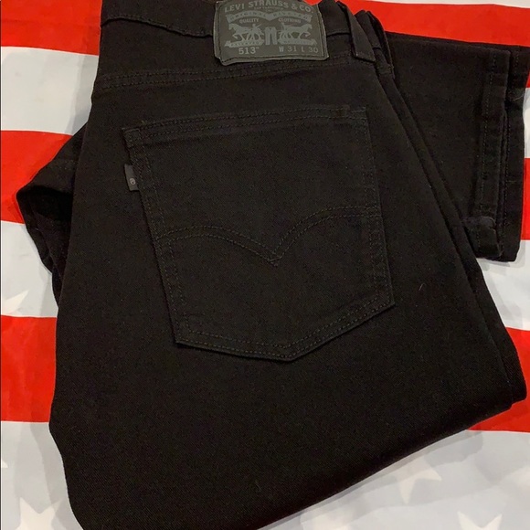 levi's jet black jeans